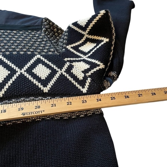 Impulso Made in Italy-50% Wool-Zip up Cardigan-Diamond Design- Size XXL-EU/XL US - Picture 9 of 15